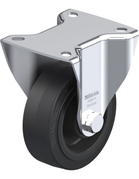 BK-POEV 100XR-1 fiksuotas ratukas dengtas guma