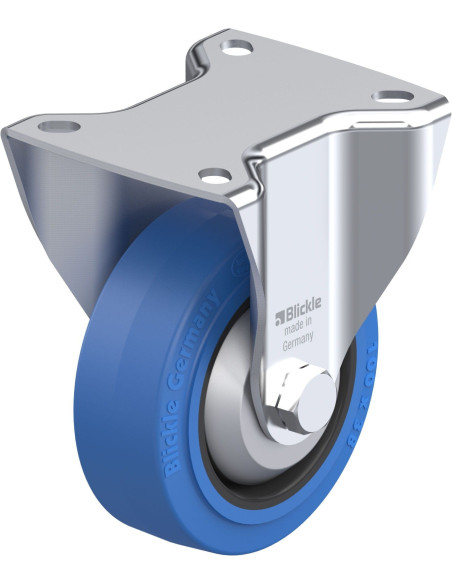 BK-POEV 100XR-1-SB-FA fiksuotas ratukas dengtas guma