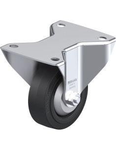 BK-POEV 100XR-3-FA fiksuotas ratukas dengtas guma