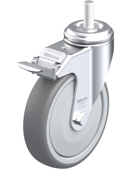 LKRA-TPA 126KF-FI-GS12 pasukamas ratukas su stabdžiais 125mm