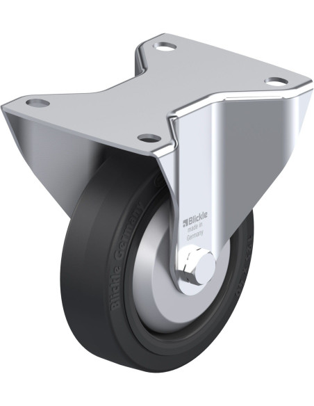 BK-POEV 125R-3-FA fiksuotas ratukas dengtas guma