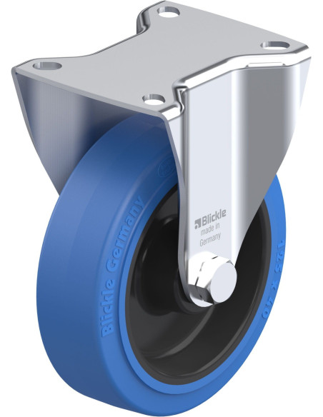 BK-POEV 125XR-1-SB fiksuotas ratukas dengtas guma