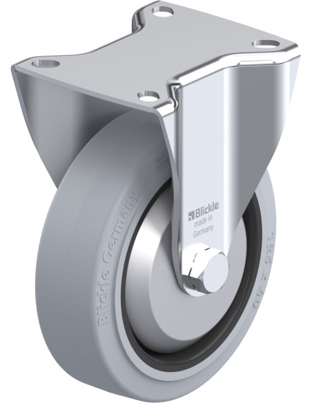 BK-POEV 125XR-1-SG-FA fiksuotas ratukas dengtas guma