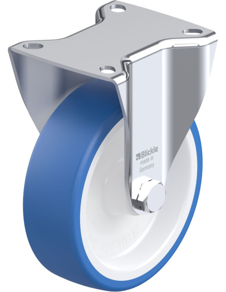 BK-POTHS 125G-1 poliuretano fiksuotas ratukas 125 mm