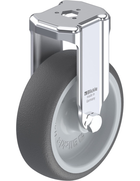 BKRA-PATH 101G poliuretano fiksuotas ratukas 100 mm