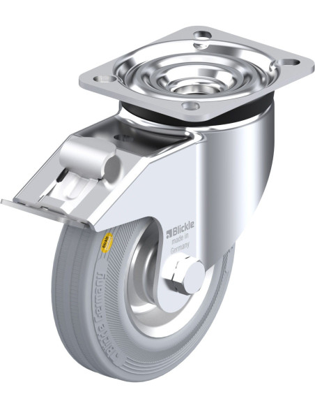 LK-RD 125R-1-FI-VLI pasukamas ratukas su stabdžiais, 125 mm