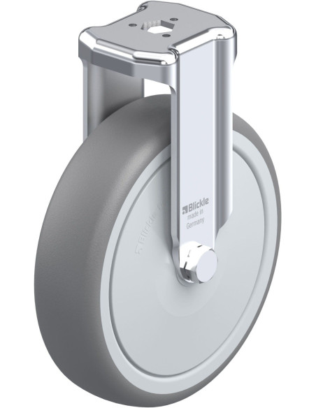 BKRA-TPA 126KF fiksuotas guminis ratukas 125mm