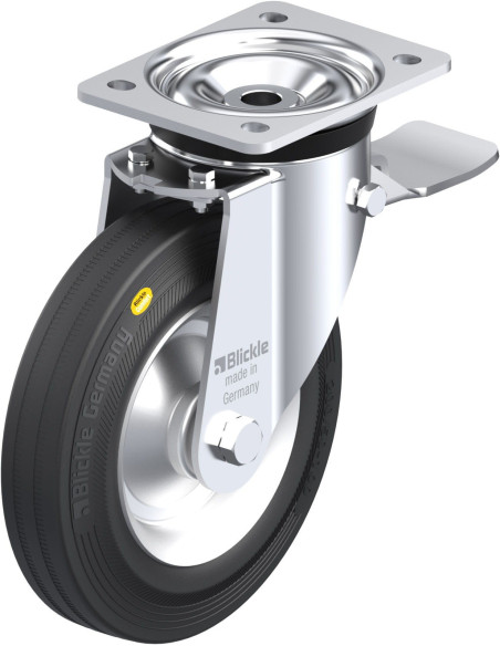 LK-RD 202R-ST pasukamas ratukas su stabdžiais, 200 mm