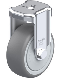 BKRA-TPA 80KF fiksuotas guminis ratukas 80mm