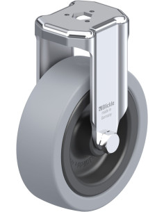 BKRA-VPA 101G fiksuotas ratukas su guma, 100 mm