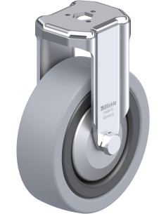 BKRA-VPA 101K-FA fiksuotas guminis ratukas 100mm