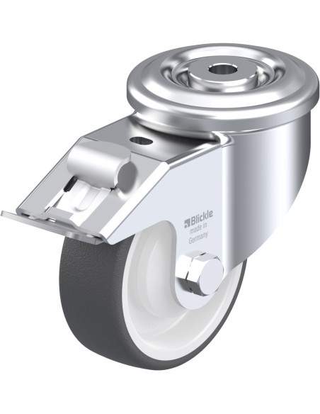 LKR-POTH 100KA-FI poliuretano ratukas su stabdžiais