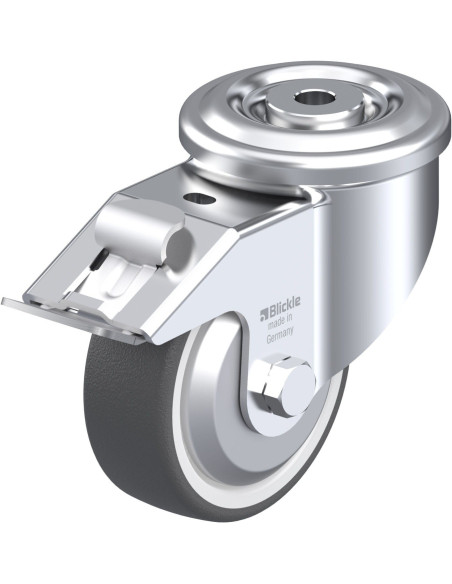 Poliuretano pasukamas ratukas su stabdžiais LKR-POTH