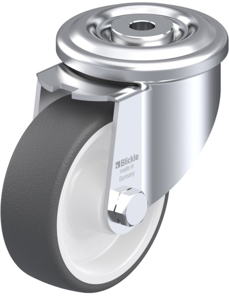 LKR-POTH 100R poliuretano pasukamas ratukas 100 mm