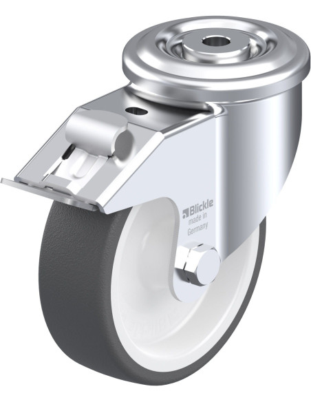 LKR-POTH 125G-FI poliuretano ratukas su stabdžiais