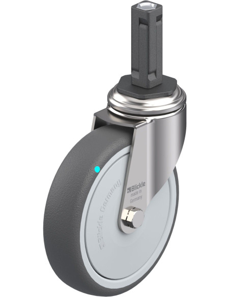 Poliuretano pasukamas ratukas LKRXA-PATH 100 mm, 120 kg