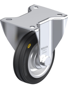 BK-RD 100R-1 fiksuotas ratukas dengtas guma