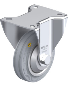 BK-RD 100R-1-VLI-FA fiksuotas ratukas dengtas guma