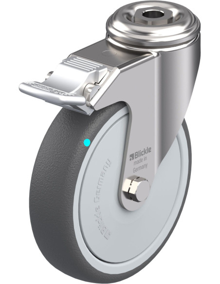 LKRXA-PATH 126KFD-FI poliuretano ratukas su stabdžiais