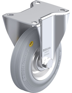 BK-RD 125R-1-VLI fiksuotas ratukas dengtas guma