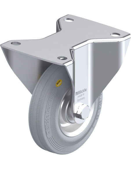 BK-RD 125R-3-VLI fiksuotas ratukas dengtas guma