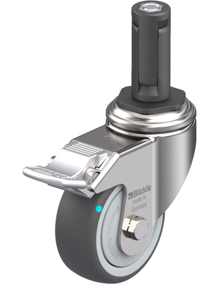 Pasukamas poliuretano ratukas su stabdžiais LKRXA-PATH