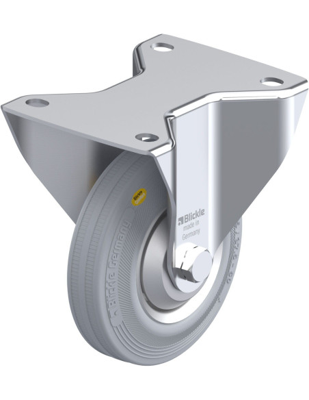 BK-RD 125R-3-VLI-FA fiksuotas ratukas dengtas guma