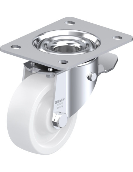 LK-SPO 100G-3-ST sintetinis pasukamas ratukas su stabdžiais