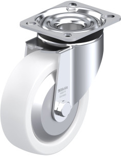 LK-SPO 125G-1-FA sintetinis pasukamas ratukas, 125 mm