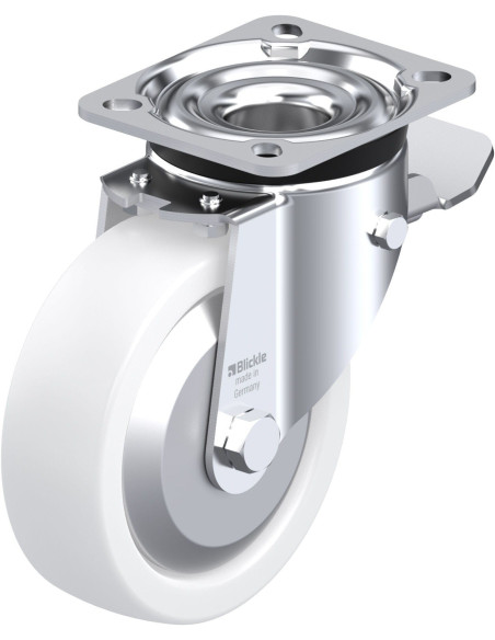 LK-SPO 125G-1-ST-FA sintetinis ratukas su stabdžiais