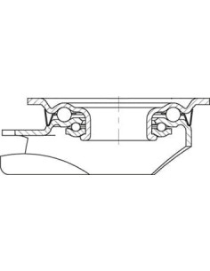 LK-SPO 125G-3-FA sintetinis pasukamas ratukas 125 mm 2