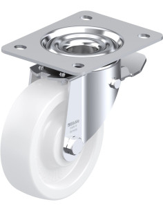 LK-SPO 125G-3-ST sintetinis pasukamas ratukas su stabdžiais