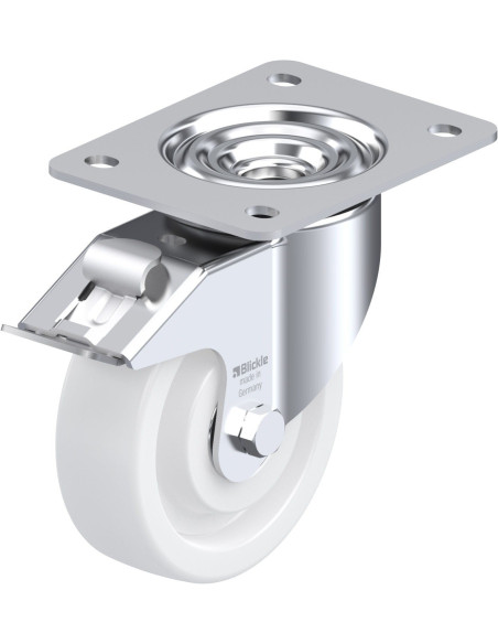 LK-SPO 125K-3-FI sintetinis pasukamas ratukas su stabdžiais