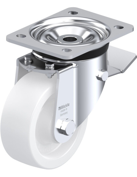 LK-SPO 127G-ST Sintetinis pasukamas ratukas su stabdžiais