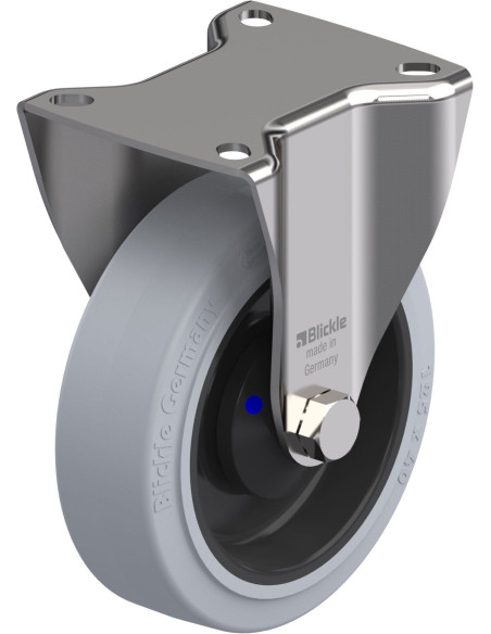 BKX-POEV 125XKA-1-SG fiksuotas ratukas dengtas guma