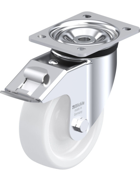 LK-SPO 150G-FI sintetinis pasukamas ratukas su stabdžiais