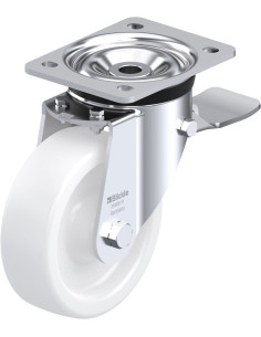 LK-SPO 150G-ST sintetinis pasukamas ratukas su stabdžiais