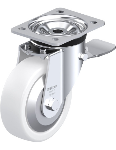 LK-SPO 150G-ST-FA sintetinis ratukas su stabdžiais