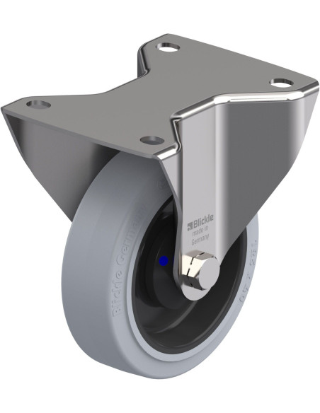 BKX-POEV 125XKA-3-SG fiksuotas ratukas dengtas guma