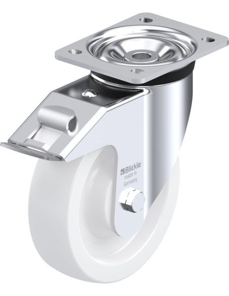 LK-SPO 175G-FI sintetinis pasukamas ratukas su stabdžiais