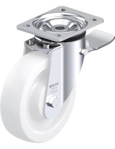 LK-SPO 175G-ST sintetinis pasukamas ratukas su stabdžiais