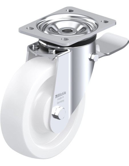 LK-SPO 175G-ST sintetinis pasukamas ratukas su stabdžiais