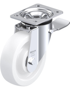 LK-SPO 175K-ST sintetinis pasukamas ratukas su stabdžiais