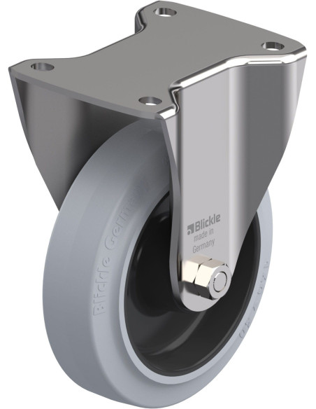 BKX-POEV 160XR-SG fiksuotas ratukas dengtas guma