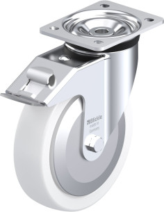 LK-SPO 200K-FI-FA sintetinis pasukamas ratukas su stabdžiais