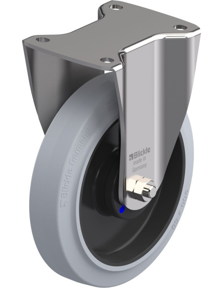 BKX-POEV 200XKA-SG fiksuotas ratukas dengtas guma