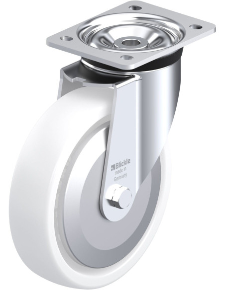 LK-SPO 201G-FA sintetinis pasukamas ratukas 200mm