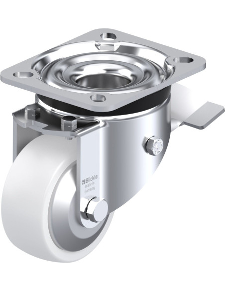 LK-SPO 75G-ST-FA sintetinis pasukamas ratukas su stabdžiais