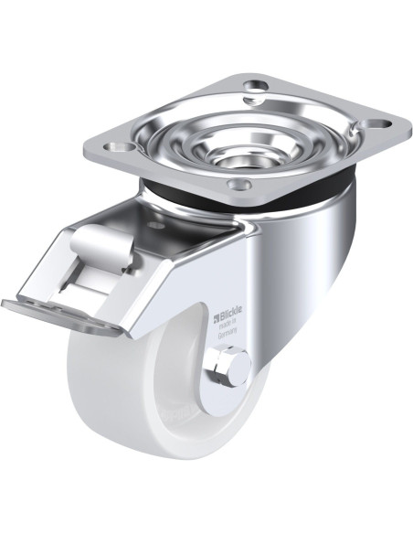 LK-SPO 80G-FI Sintetinis pasukamas ratukas su stabdžiais