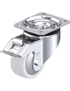 LK-SPO 80G-FI-FA sintetinis pasukamas ratukas su stabdžiais